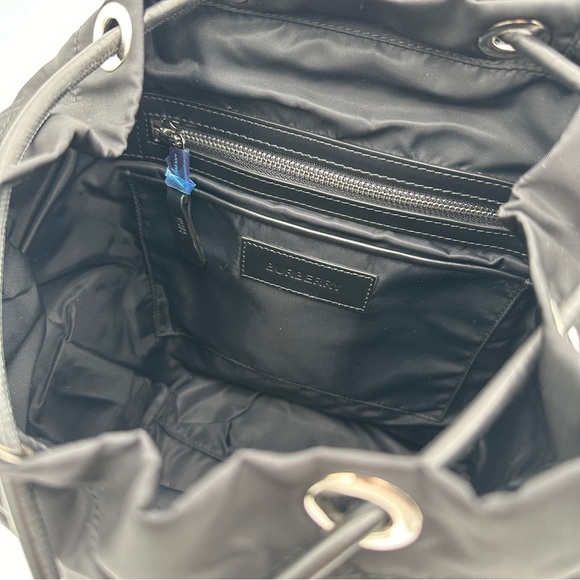 BURBERRY - Nylon Logo Print Medium Rucksack Backpack - Picture 10 of 13